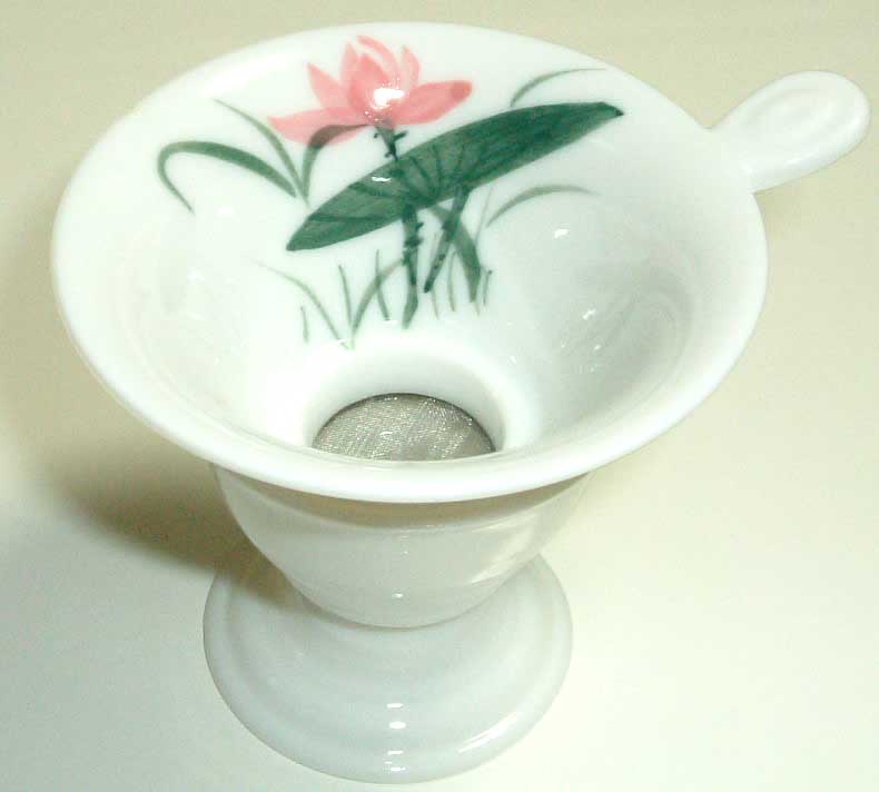 陶器製茶漉し　陶漏網　台湾茶・中国茶用茶器