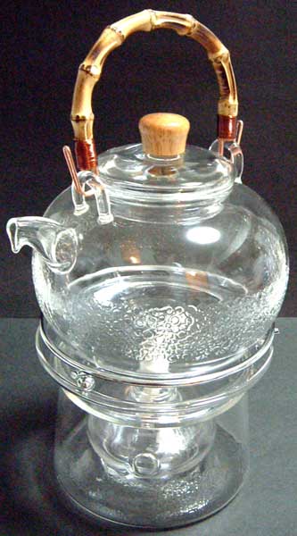 中国茶・台湾茶用茶器　ガラス製やかん/ガラス製やかんセット 直火OK