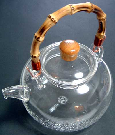 中国茶・台湾茶用茶器　ガラス製やかん/ガラス製やかんセット 直火OK